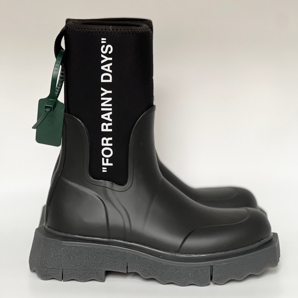 Off-White Sponge Rubber Rainboot - Picture 3 of 13